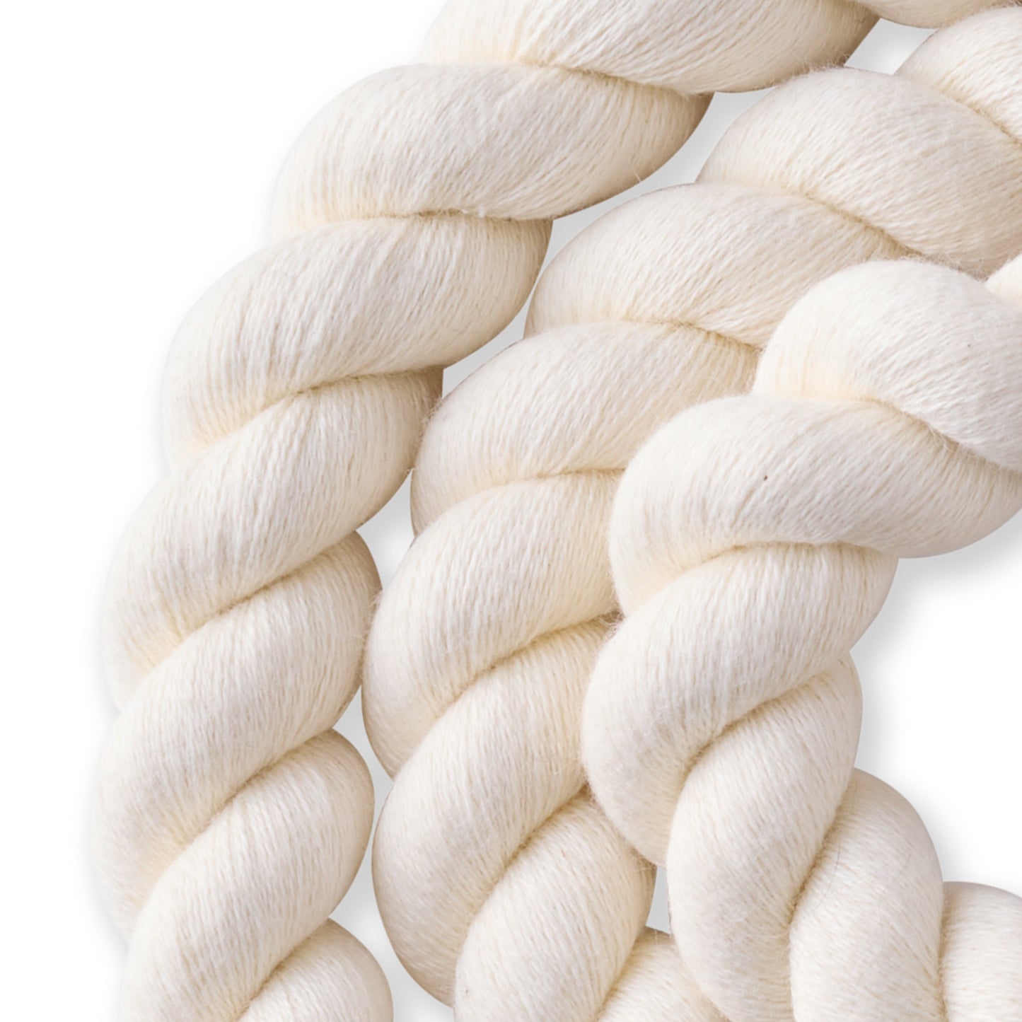 Close-up of the rope leash twist
