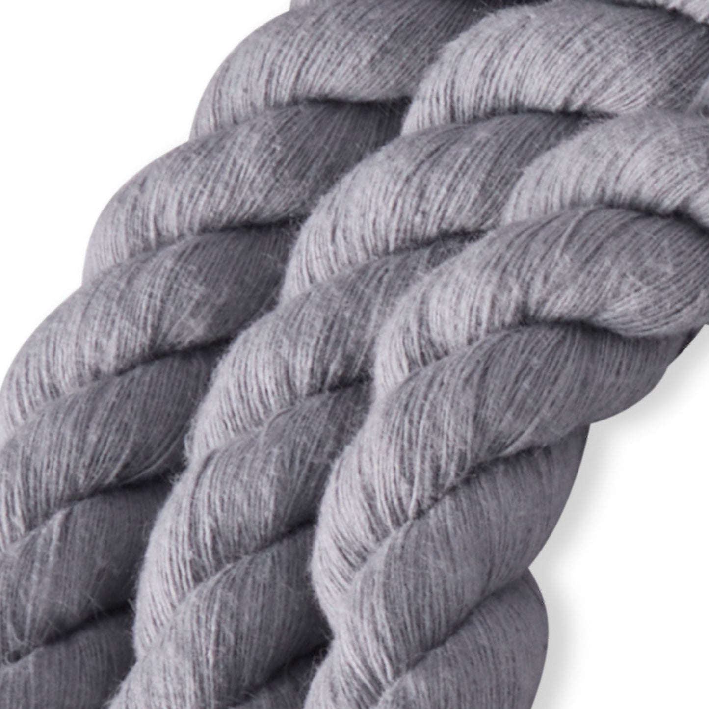 close up of rope leash twist design
