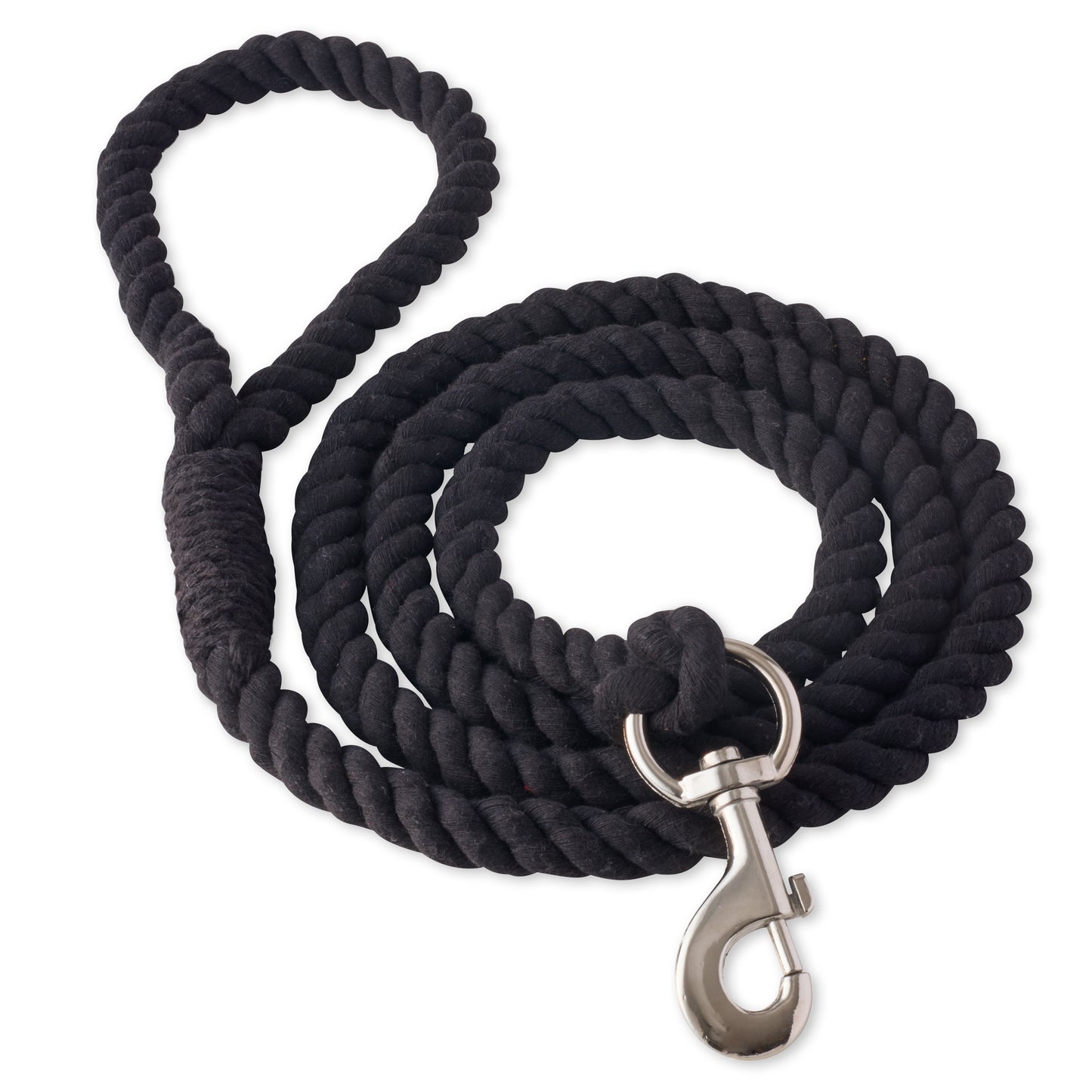 TUCKER - THE TWISTED ROPE LEASH, BLACK