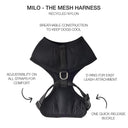 MILO - THE MESH HARNESS, BLACK