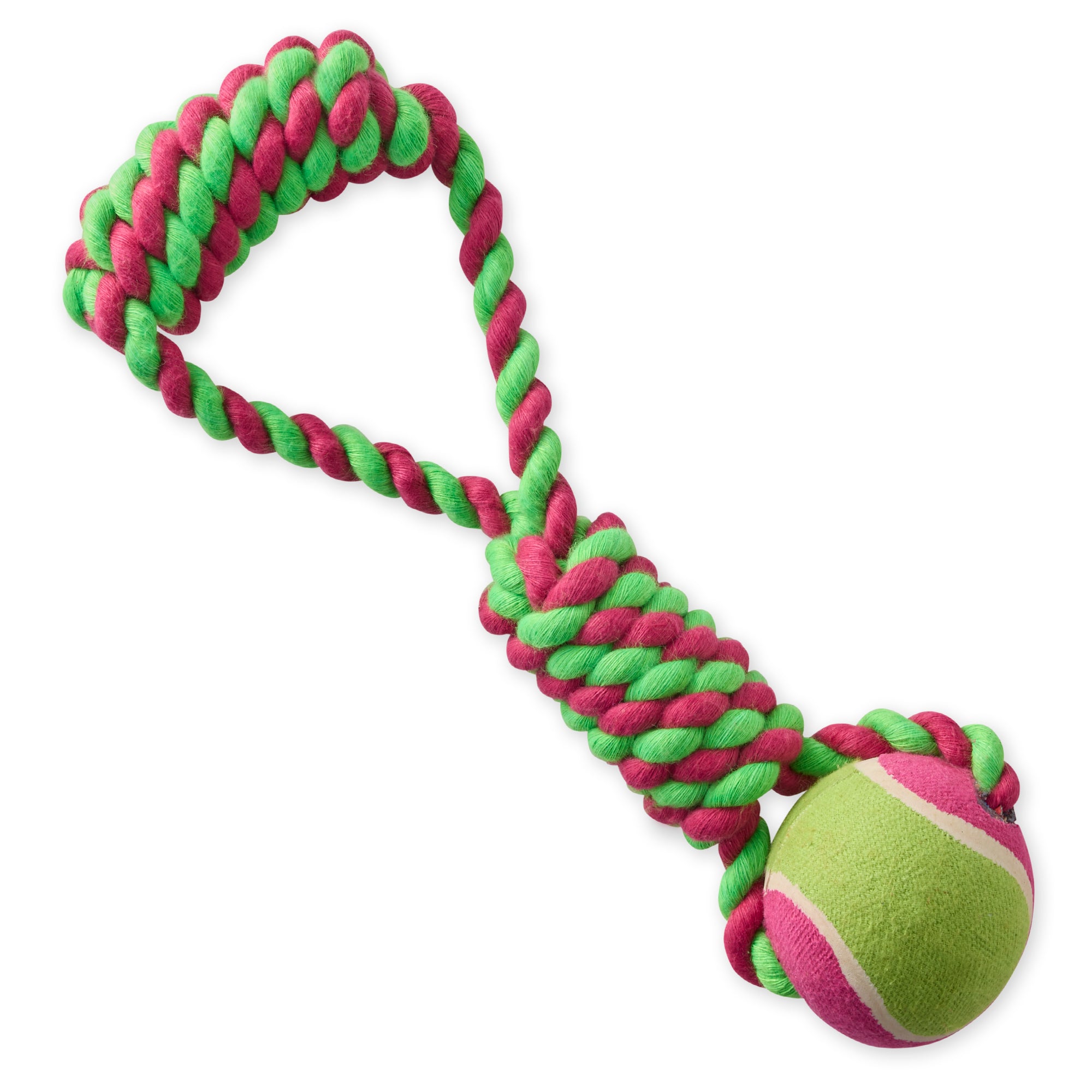 ACE - THE TENNIS BALL TUG TOY, PINK