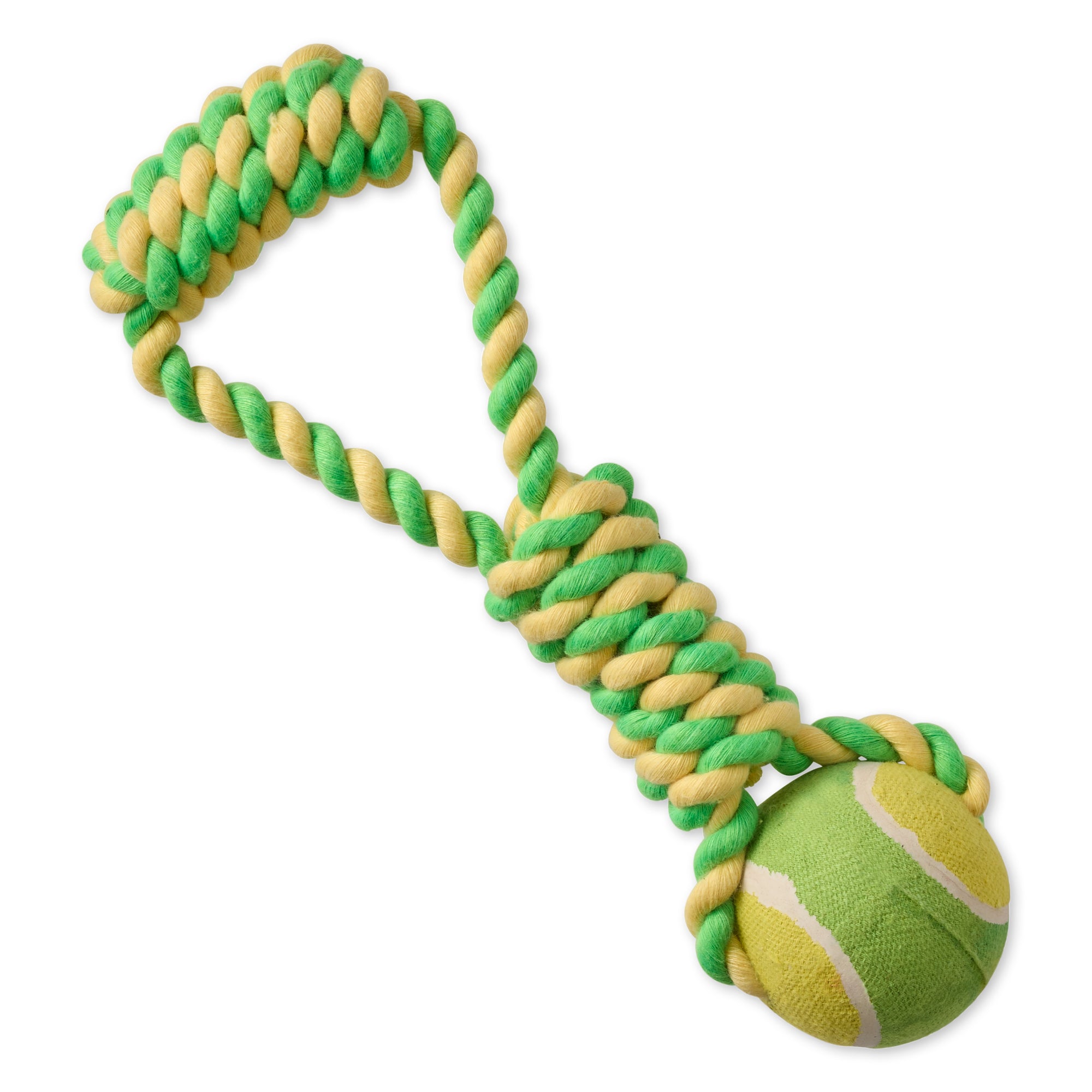 ACE - THE TENNIS BALL TUG TOY, YELLOW