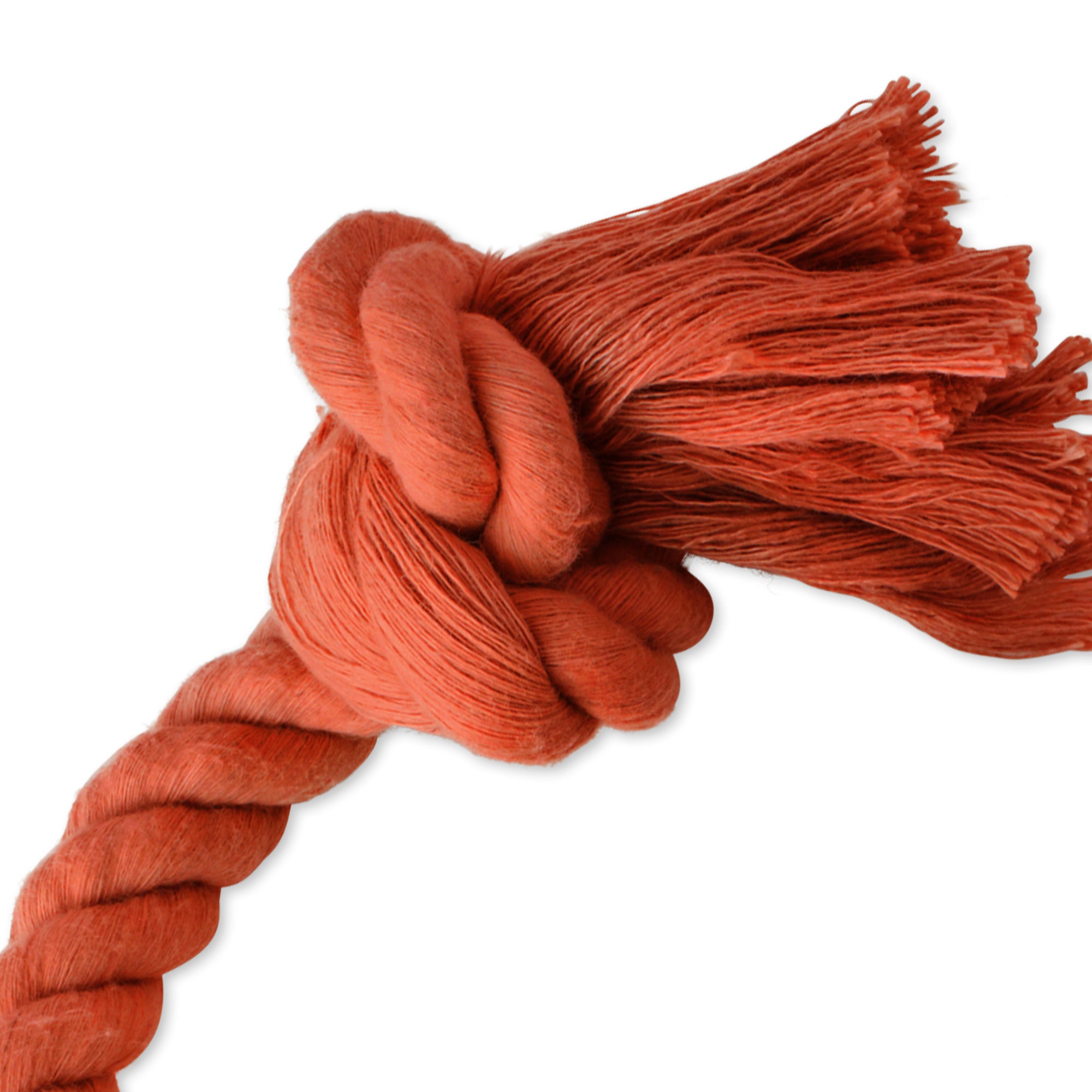 up close of rope toy knot