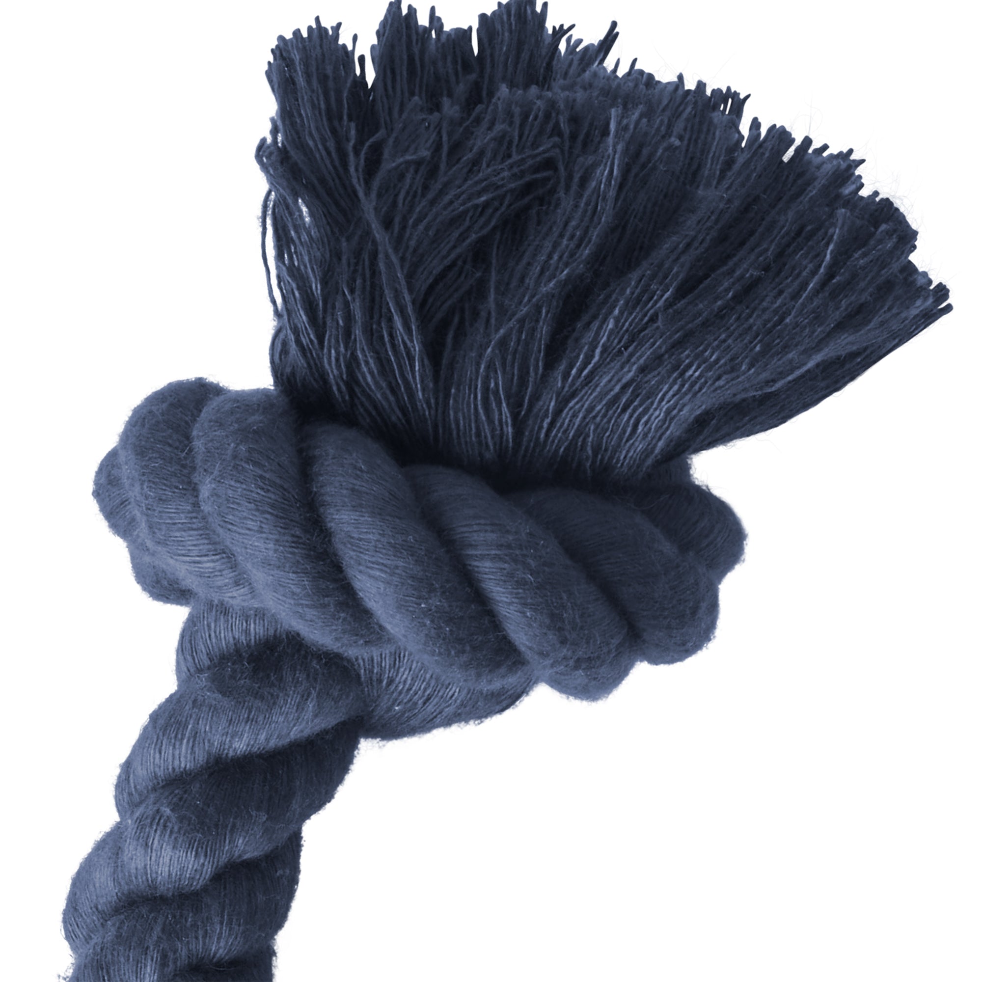 Close-up of the knot on the Brady tug toy