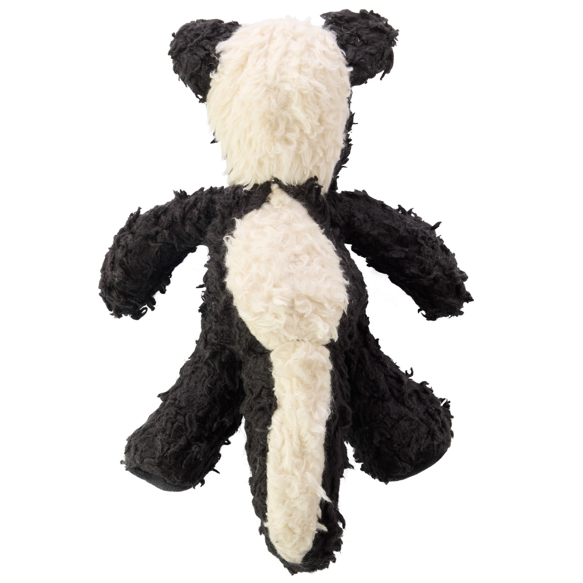 Pet Passion Skippy the Skunk plush squeaky dog toy on white background
