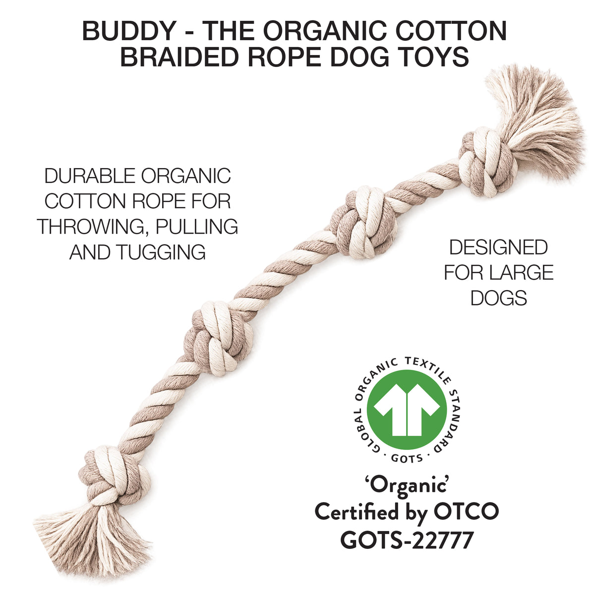 BUDDY - BRAIDED ROPE TOY