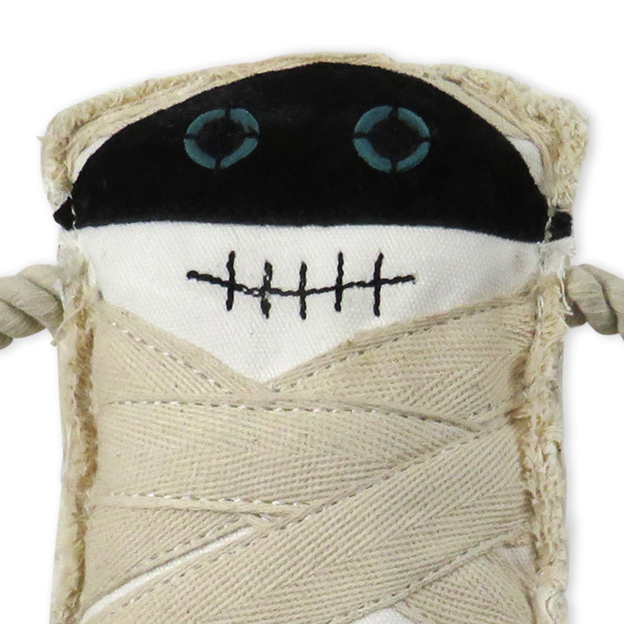 Close up of mummy dog toy