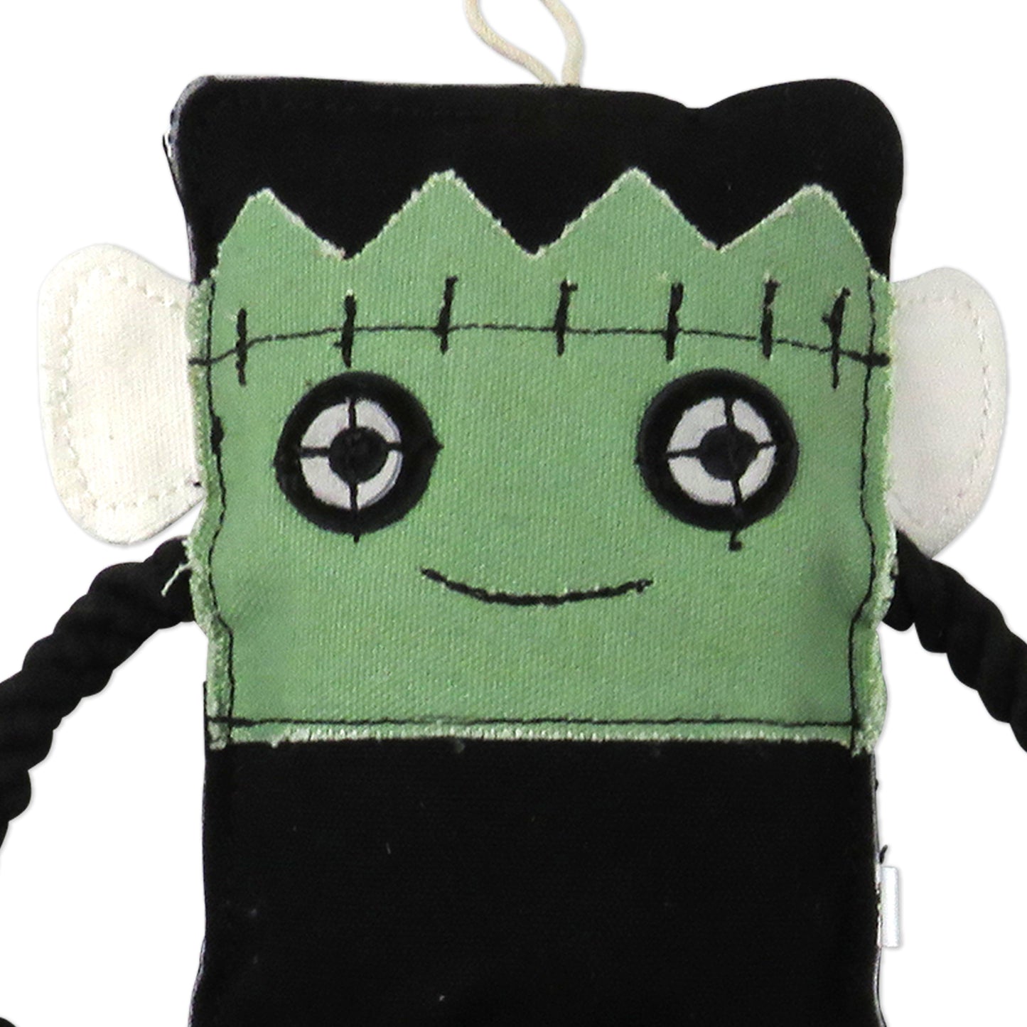 Pet Passion Mr. and Mrs. Frankenstein Halloween dog toy 2-pack — festive plush squeaky toys for spooky play