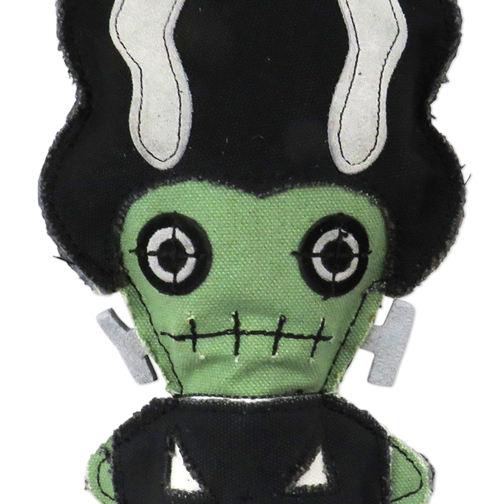 Pet Passion Mr. and Mrs. Frankenstein Halloween dog toy 2-pack — festive plush squeaky toys for spooky play