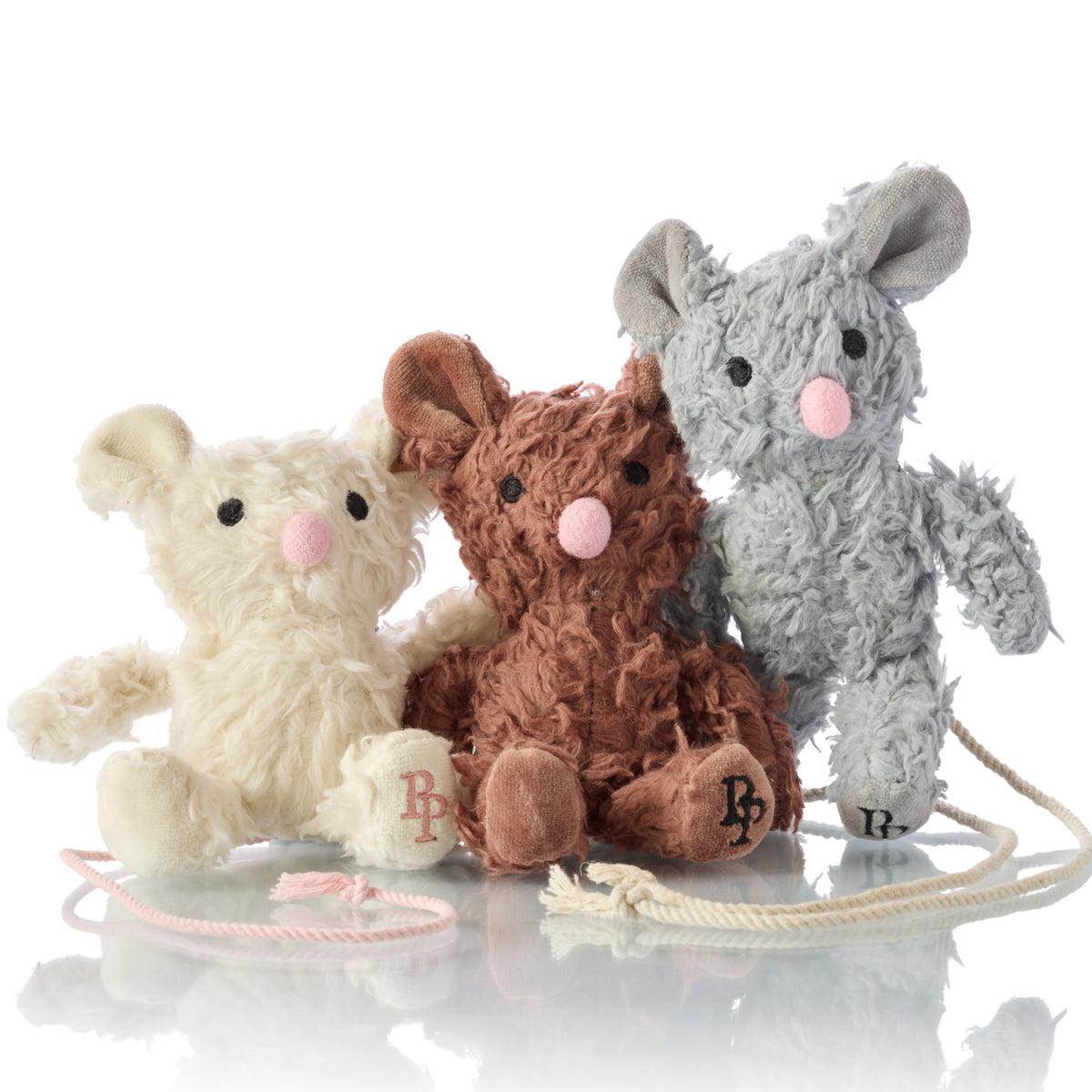 THREE KIND MICE - THE PLUSH MOUSE CAT TOYS, 3-PACK