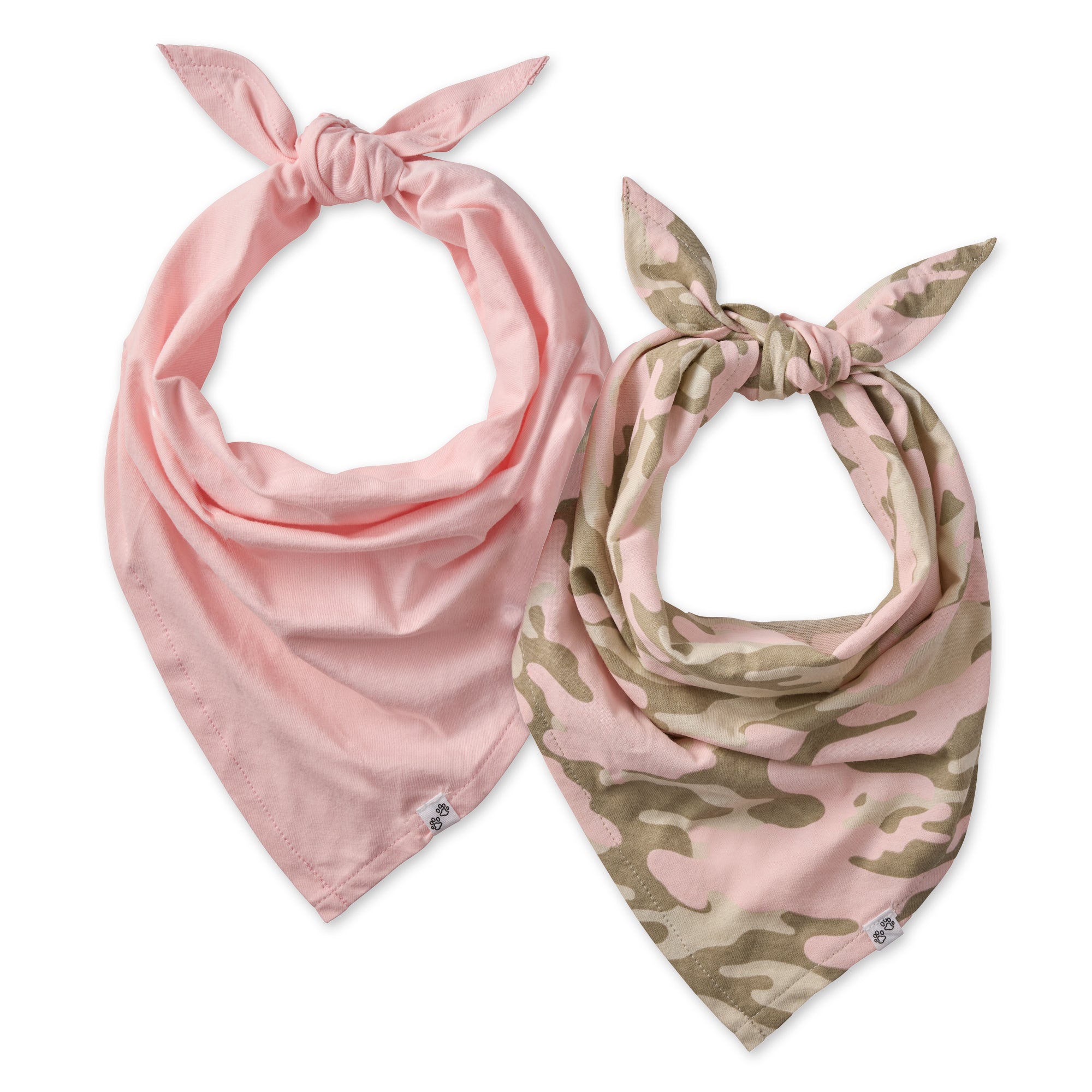 BANDIT - THE PET BANDANA, 2-PACK, PINK CAMO