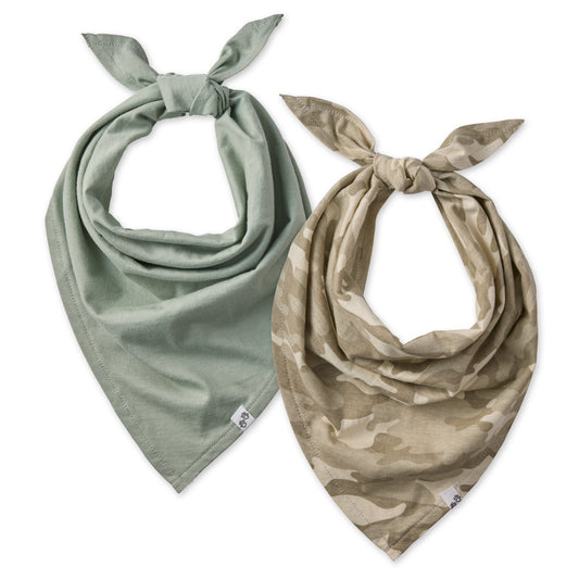 BANDIT - THE PET BANDANA, 2-PACK, SAND CAMO