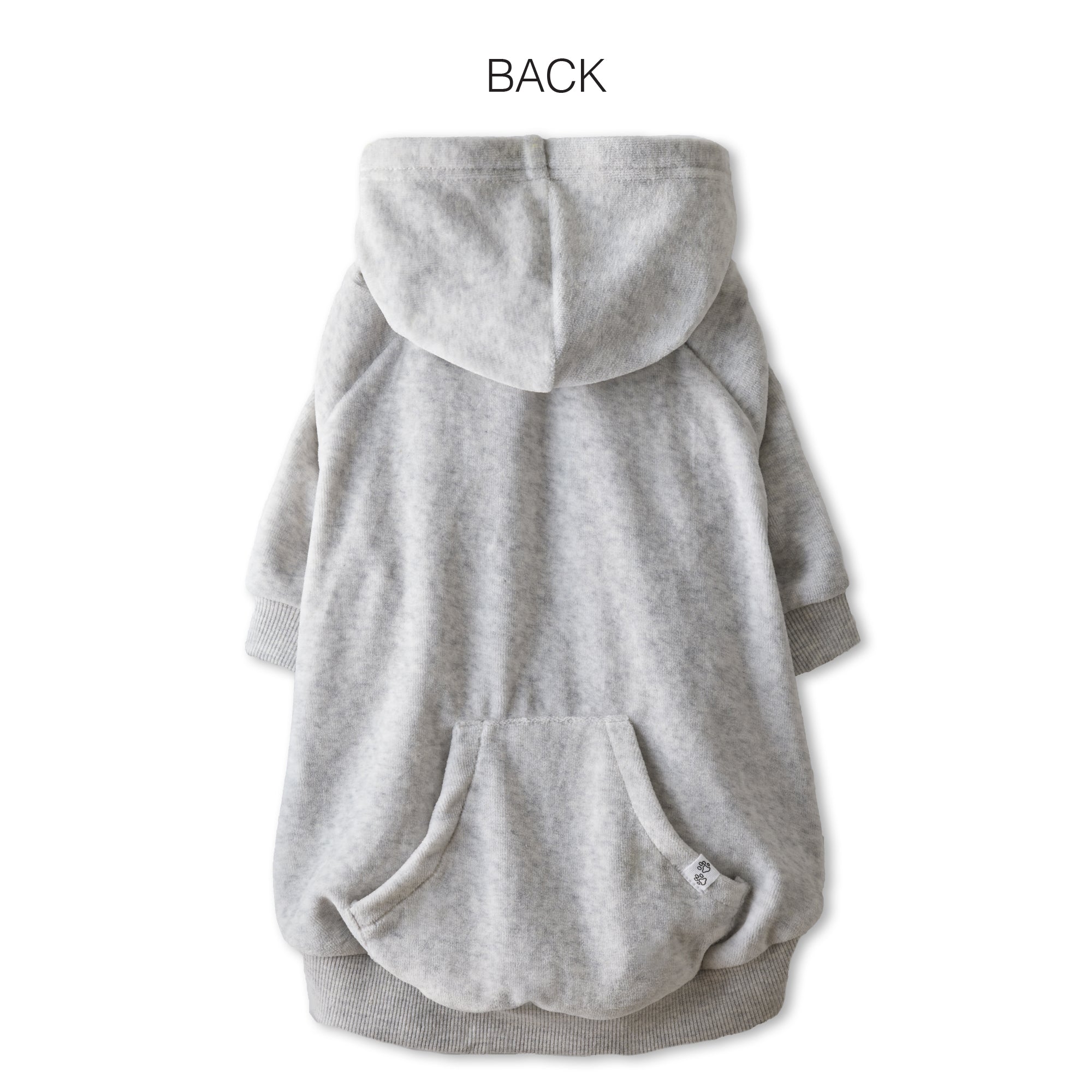 COOPER - THE COZY VELOUR HOODIE, gray