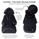 COOPER II - THE COZY VELOUR HOODIE, BLACK