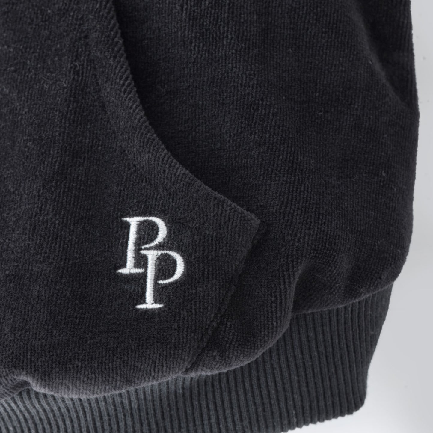 COOPER II - THE COZY VELOUR HOODIE, BLACK