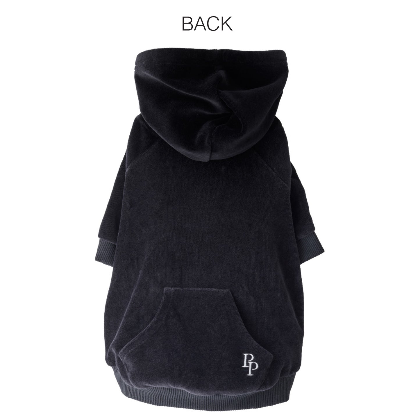 COOPER II - THE COZY VELOUR HOODIE, BLACK