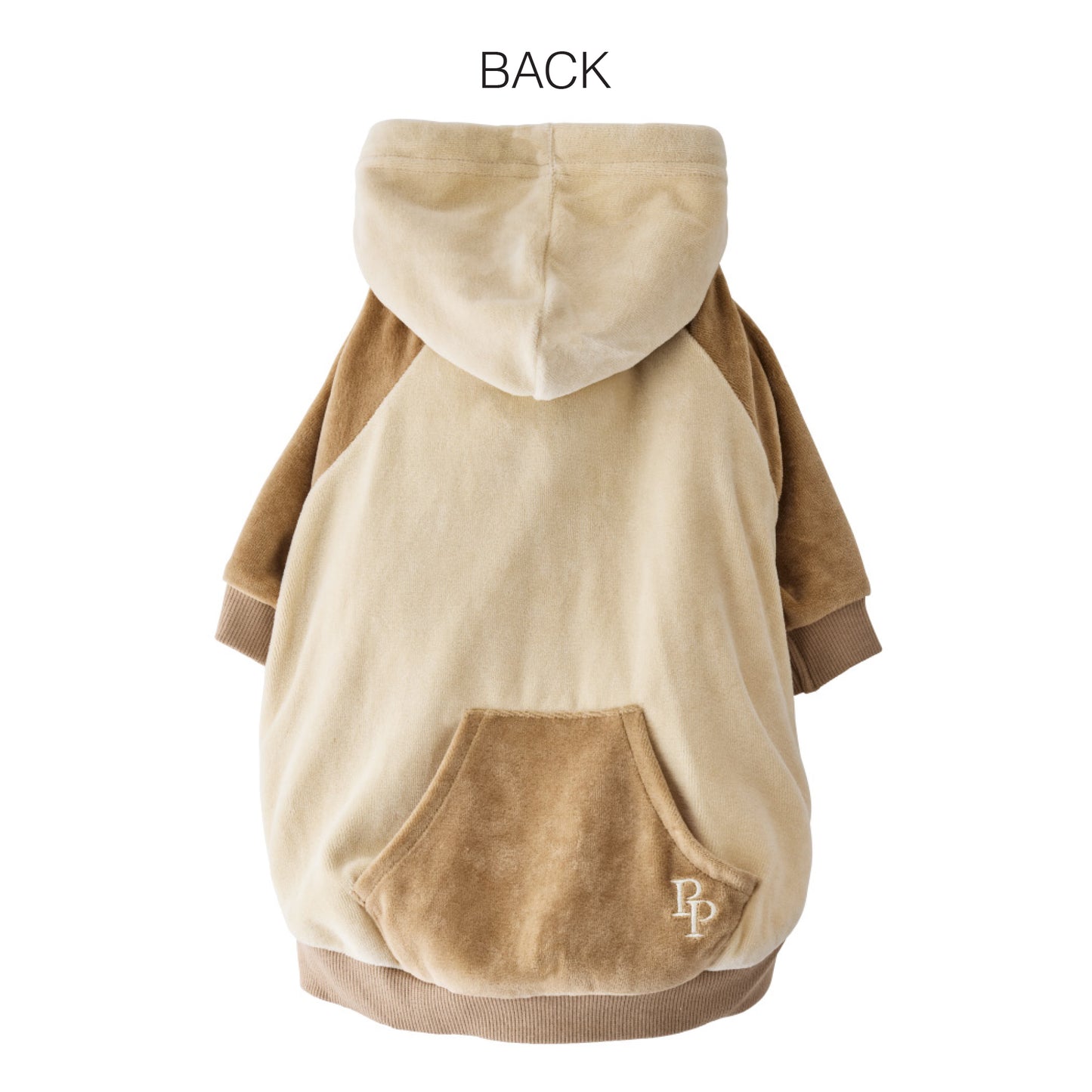 COOPER II - THE COZY VELOUR HOODIE, COFFEE COLOR BLOCK