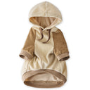 COOPER II - THE COZY VELOUR HOODIE, COFFEE COLOR BLOCK