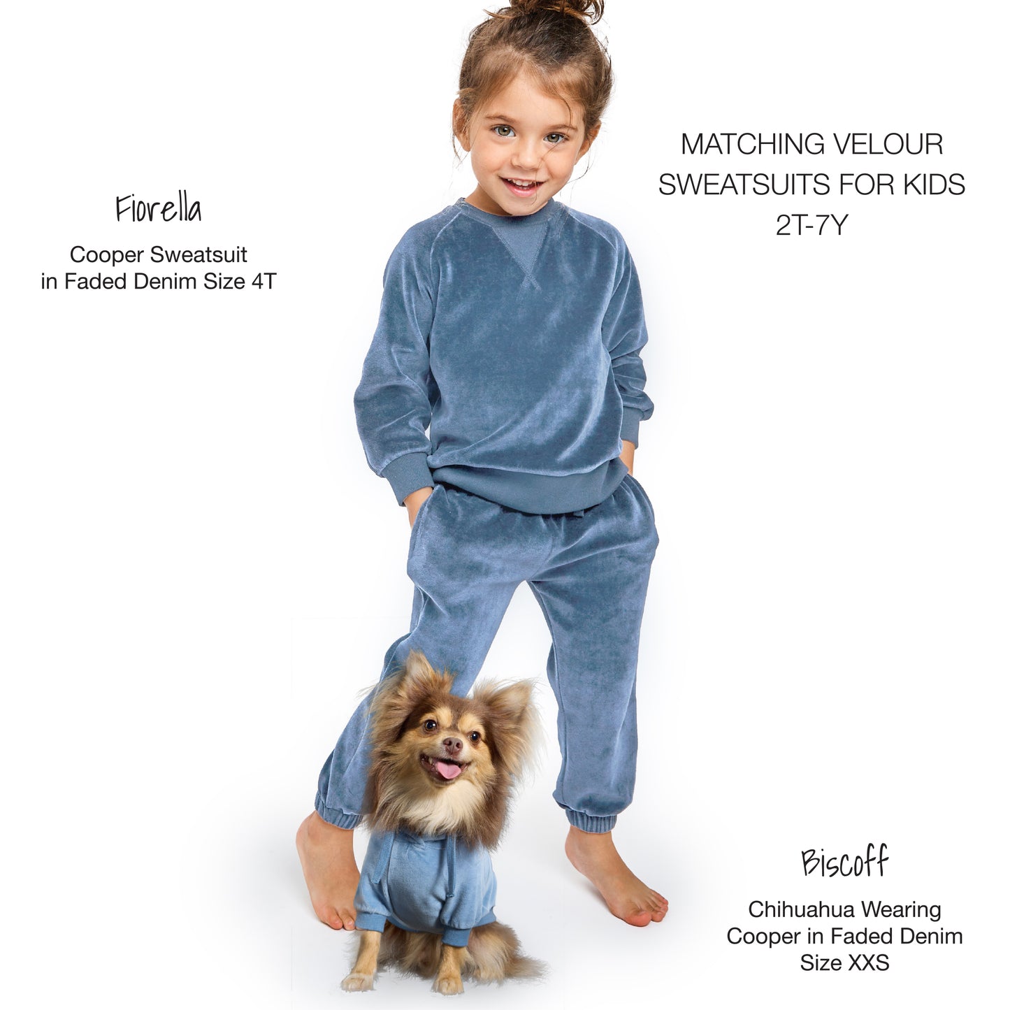 COOPER II - THE COZY VELOUR HOODIE, FADED DENIM