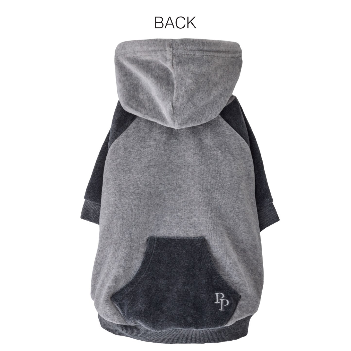 COOPER II - THE COZY VELOUR HOODIE, HEATHER GRAY COLOR BLOCK