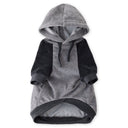 COOPER II - THE COZY VELOUR HOODIE, HEATHER GRAY COLOR BLOCK