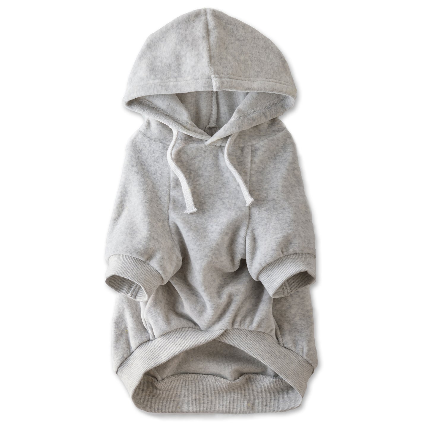 COOPER II - THE COZY VELOUR HOODIE, LIGHT HEATHER GRAY