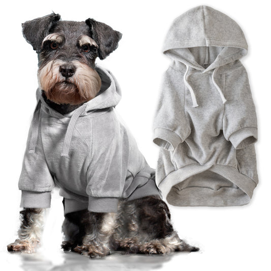 COOPER II - THE COZY VELOUR HOODIE, LIGHT HEATHER GRAY
