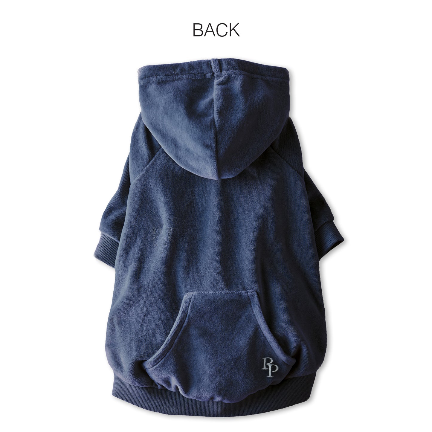 COOPER II - THE COZY VELOUR HOODIE, NAVY