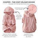 COOPER II - THE COZY VELOUR HOODIE, PINK