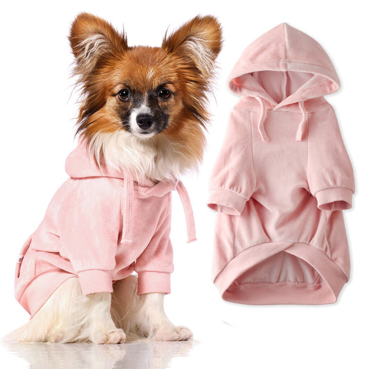 COOPER II - THE COZY VELOUR HOODIE, PINK
