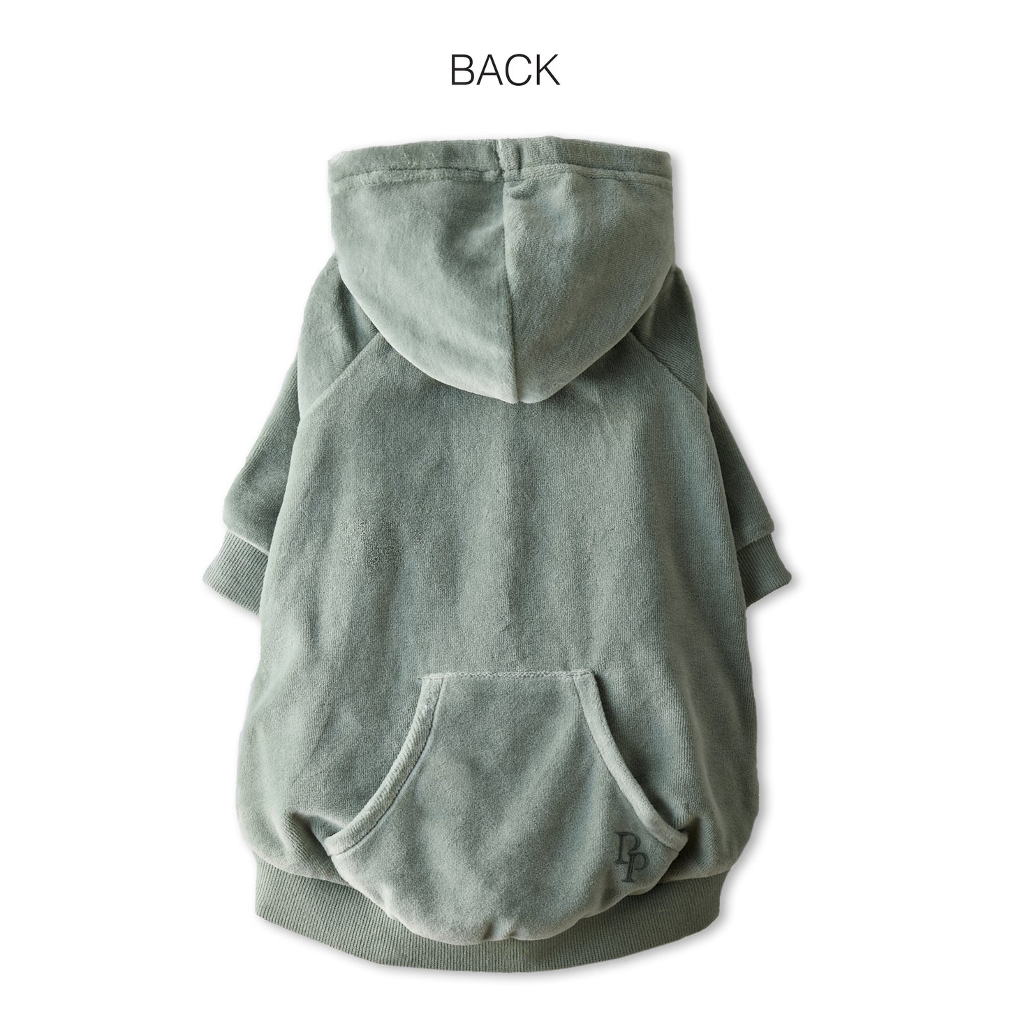 COOPER II - THE COZY VELOUR HOODIE, SAGE