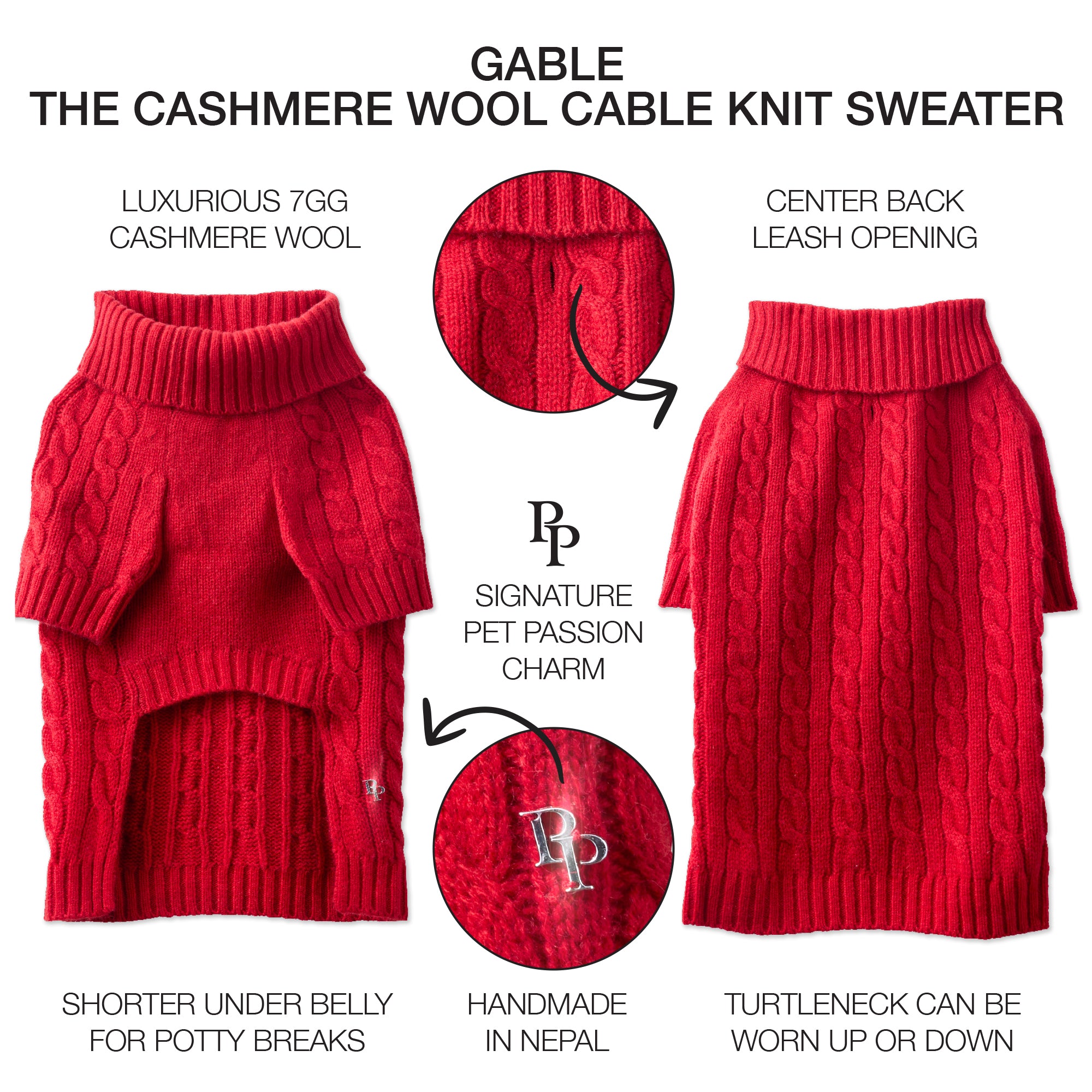 GABLE - THE CABLE KNIT SWEATER CASHMERE WOOL