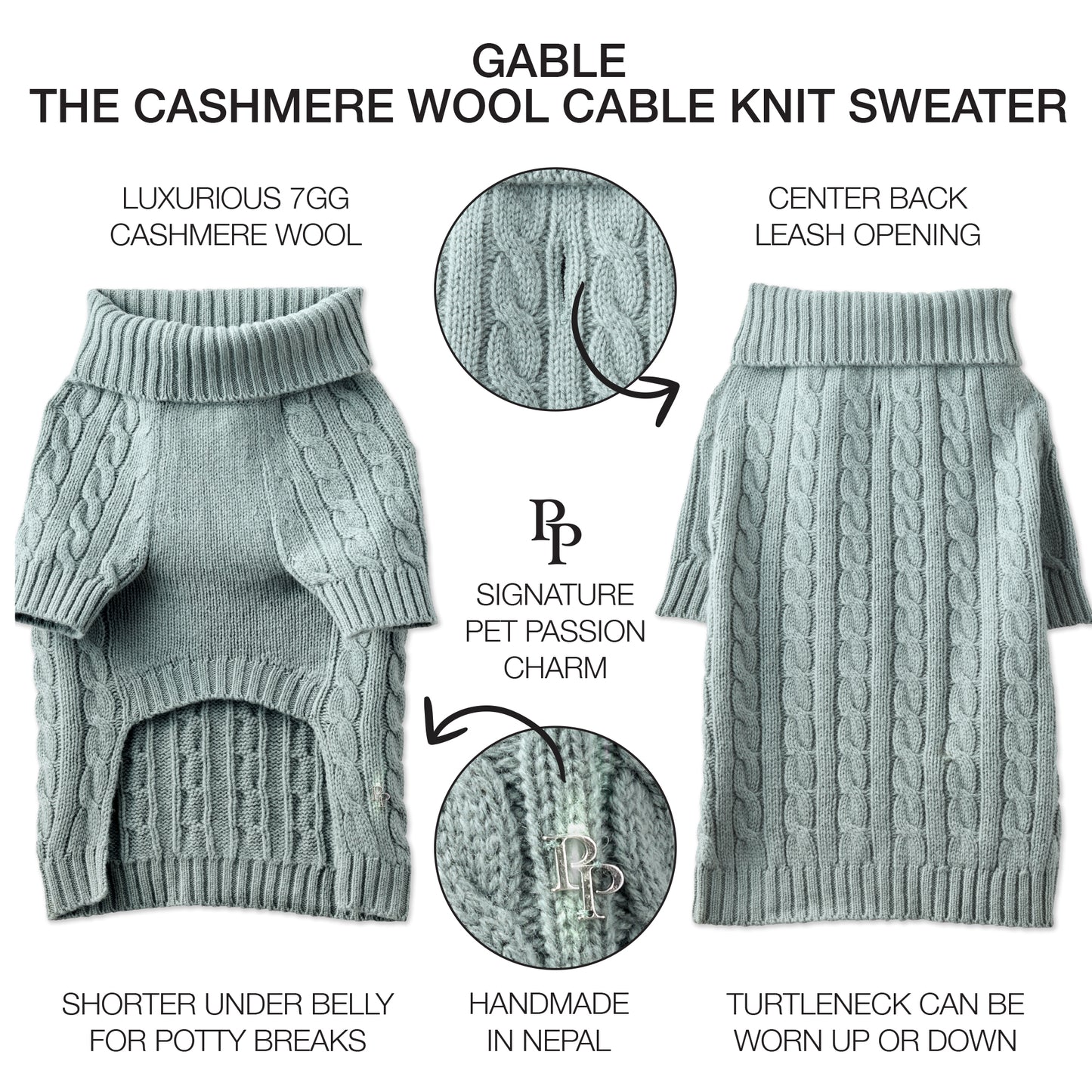 GABLE - THE CABLE KNIT SWEATER CASHMERE WOOL