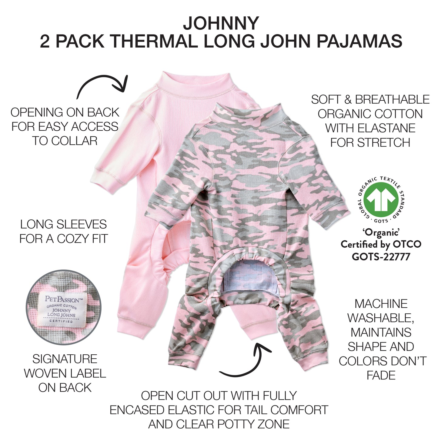 JOHNNY - THE THERMAL LONG JOHN PAJAMA 2-PACK