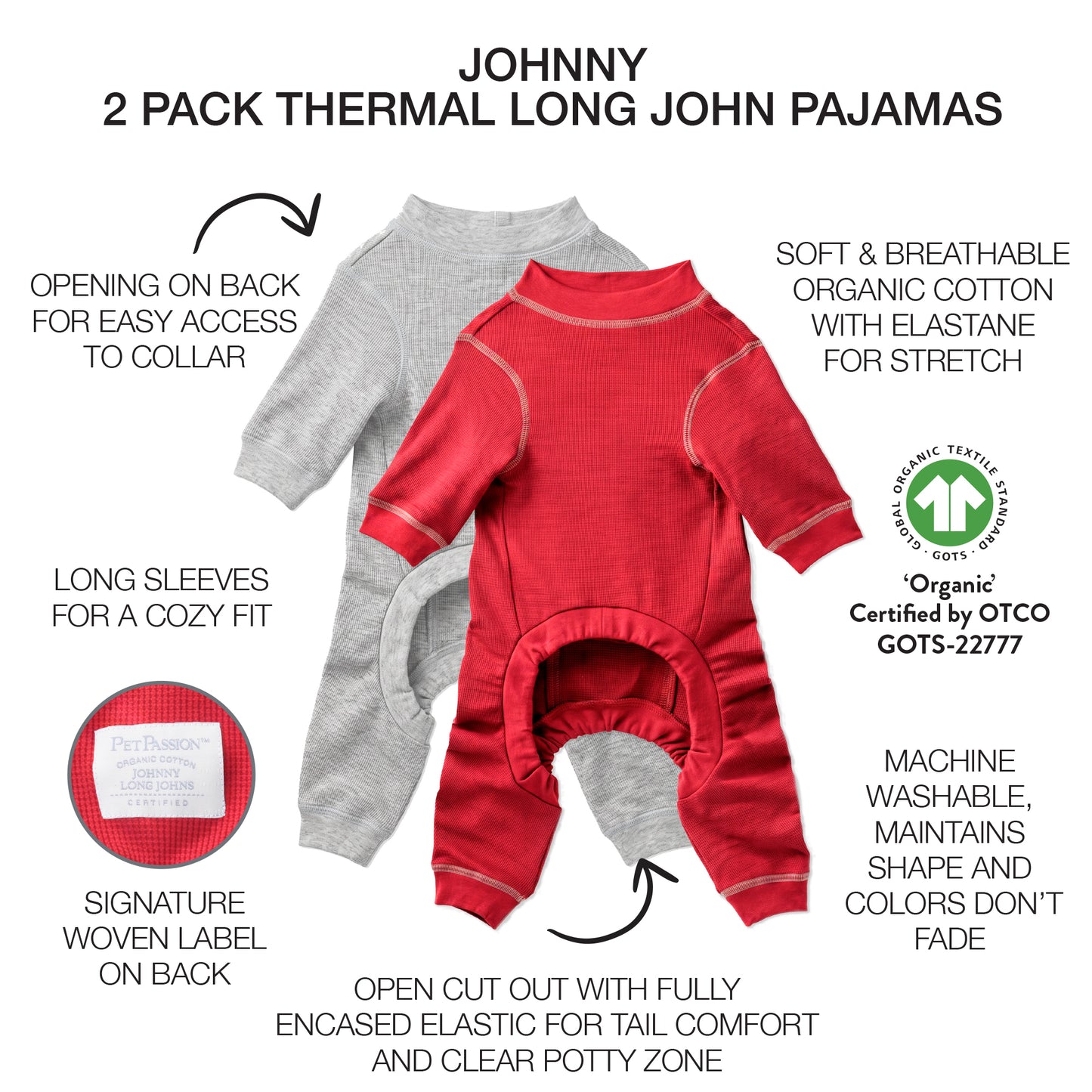 JOHNNY - THE THERMAL LONG JOHN PAJAMA 2-PACK