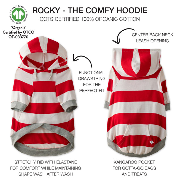 ROCKY - THE COMFY HOODIE , STRIPED