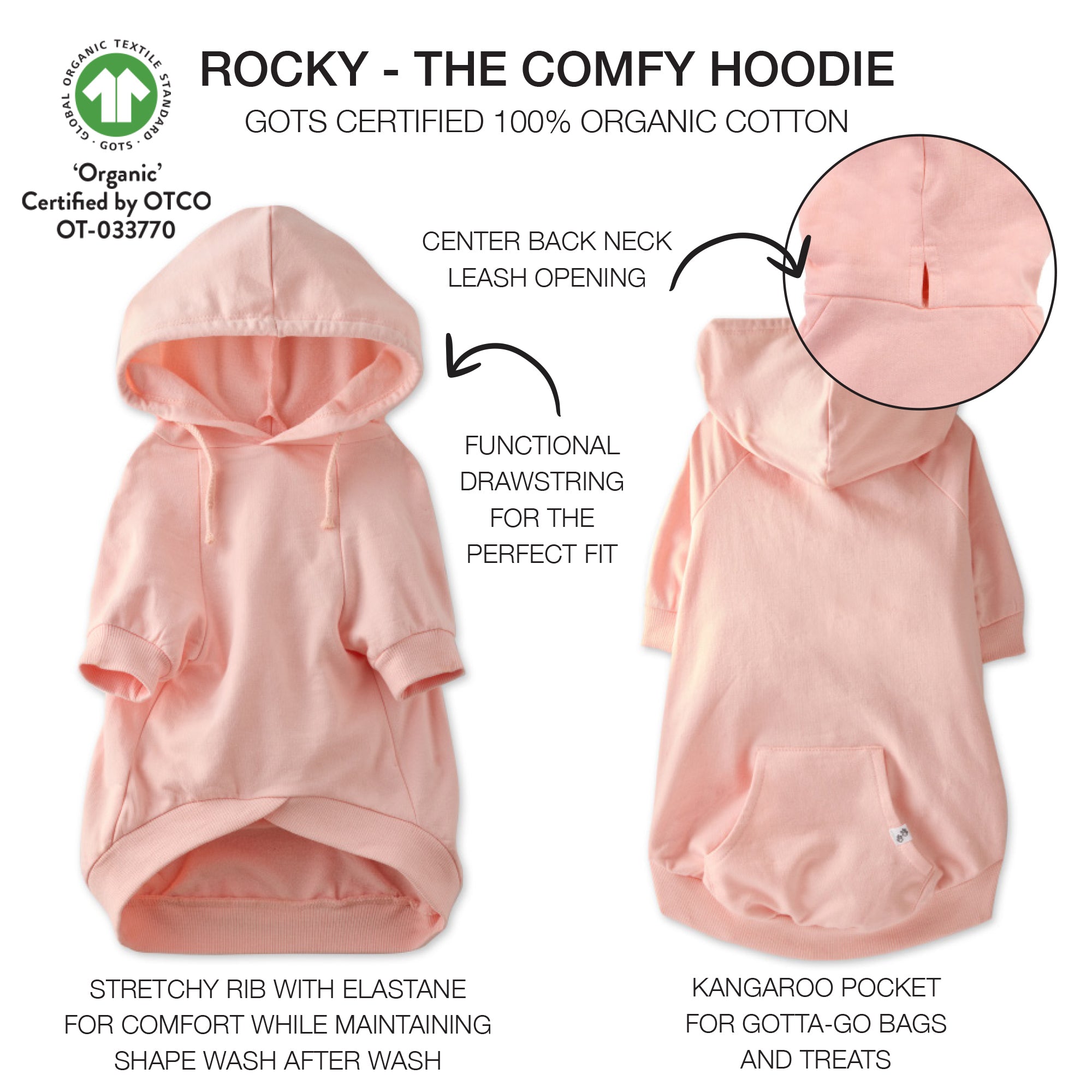 ROCKY - THE COMFY HOODIE, Pink