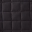 Close-up of a black quilted fabric texture