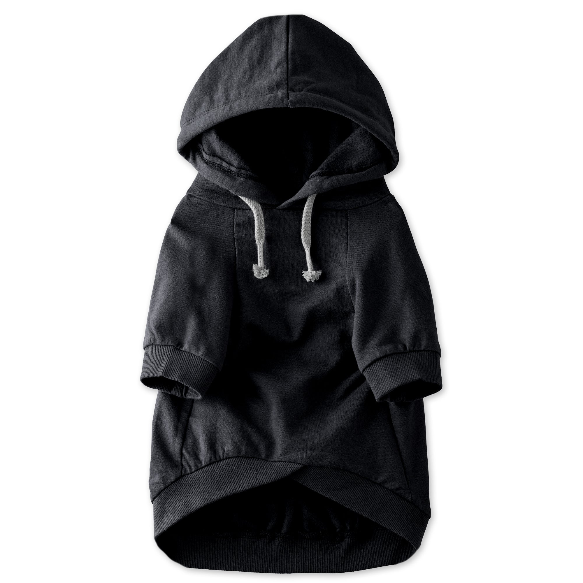 Black Dog hoodie on a white background
