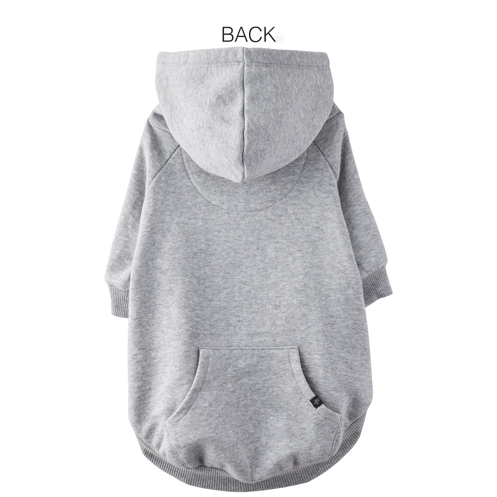 Pet Passion Rocky II extra plush comfy dog hoodie in Heather Gray — cozy fleece-lined sweatshirt for small to large dogs