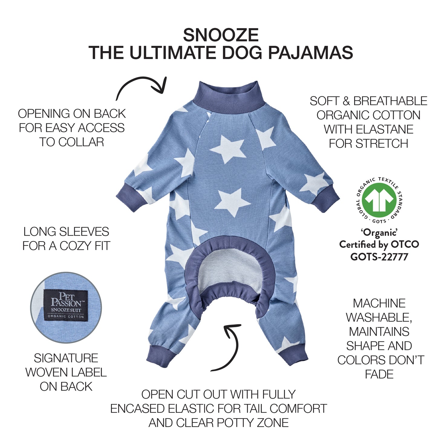 SNOOZE - THE ULTIMATE DOG PAJAMAS