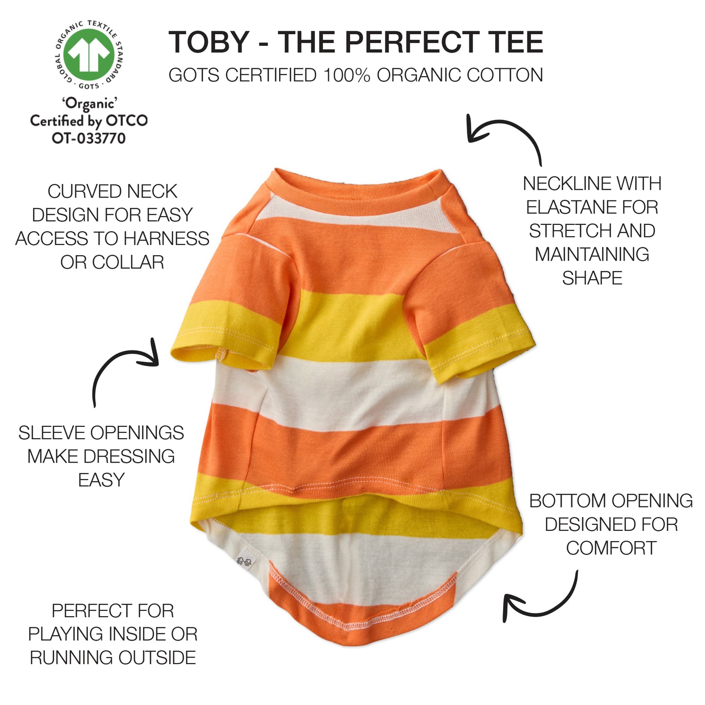TOBY - THE PERFECT TEE, CANDY CORN