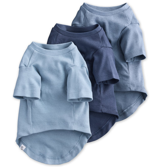 TOBY - THE PERFECT TEE, 3-PACK , BLUE OMBRE