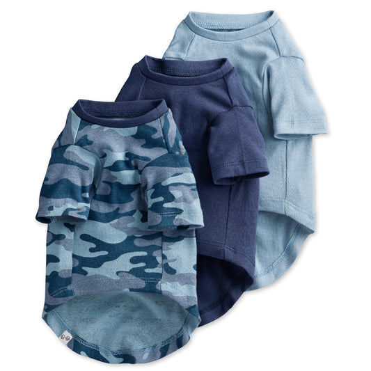 TOBY - THE PERFECT TEE, 3-PACK , CAMO NAVY