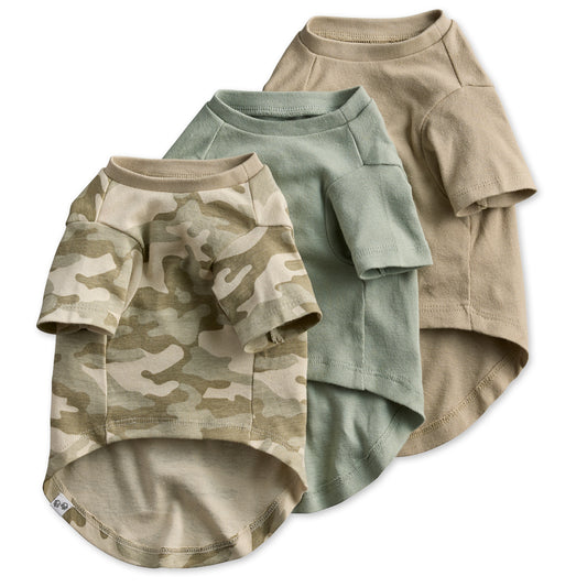 TOBY - THE PERFECT TEE , CAMO 3 PACK