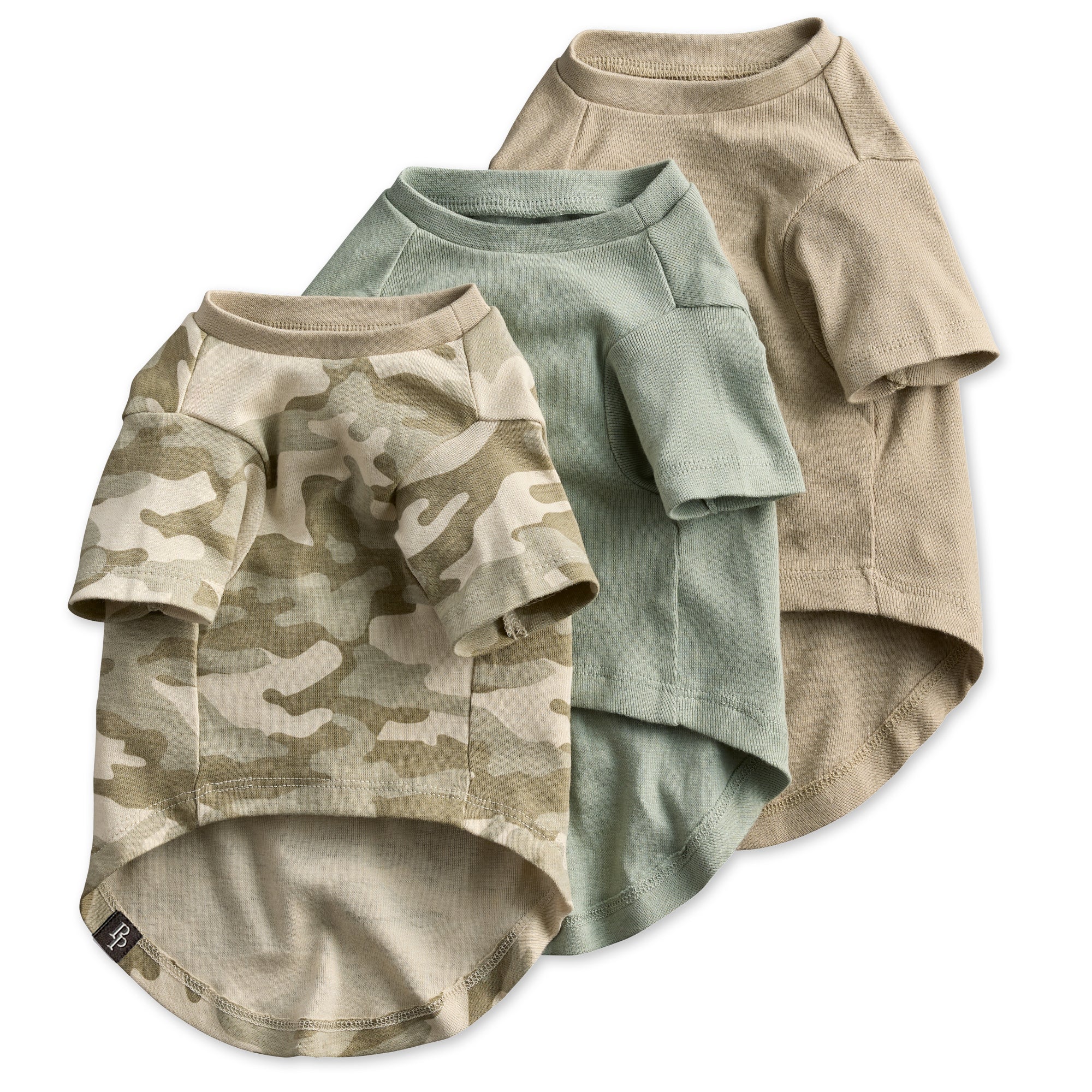 TOBY II - THE EXTRA PERFECT TEE, 3 PACK, SAGE CAMO
