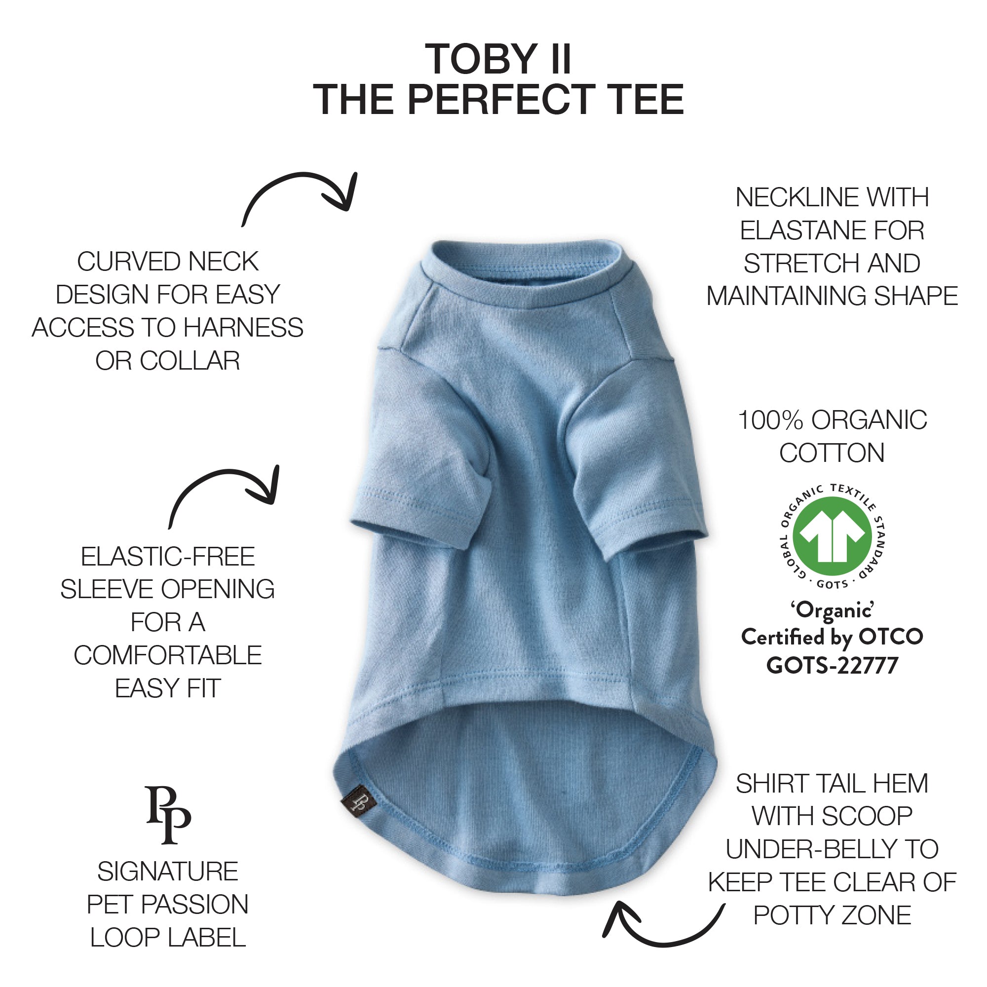 TOBY II - THE EXTRA PERFECT TEE, 3 PACK, NAVY OMBRE