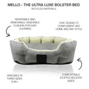 MELLO - THE ULTRA LUXE BOLSTER BED,IVORY TWEED