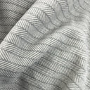 PRESTON II - THE POLAR FLEECE THROW, DOVE GRAY HERRINGBONE