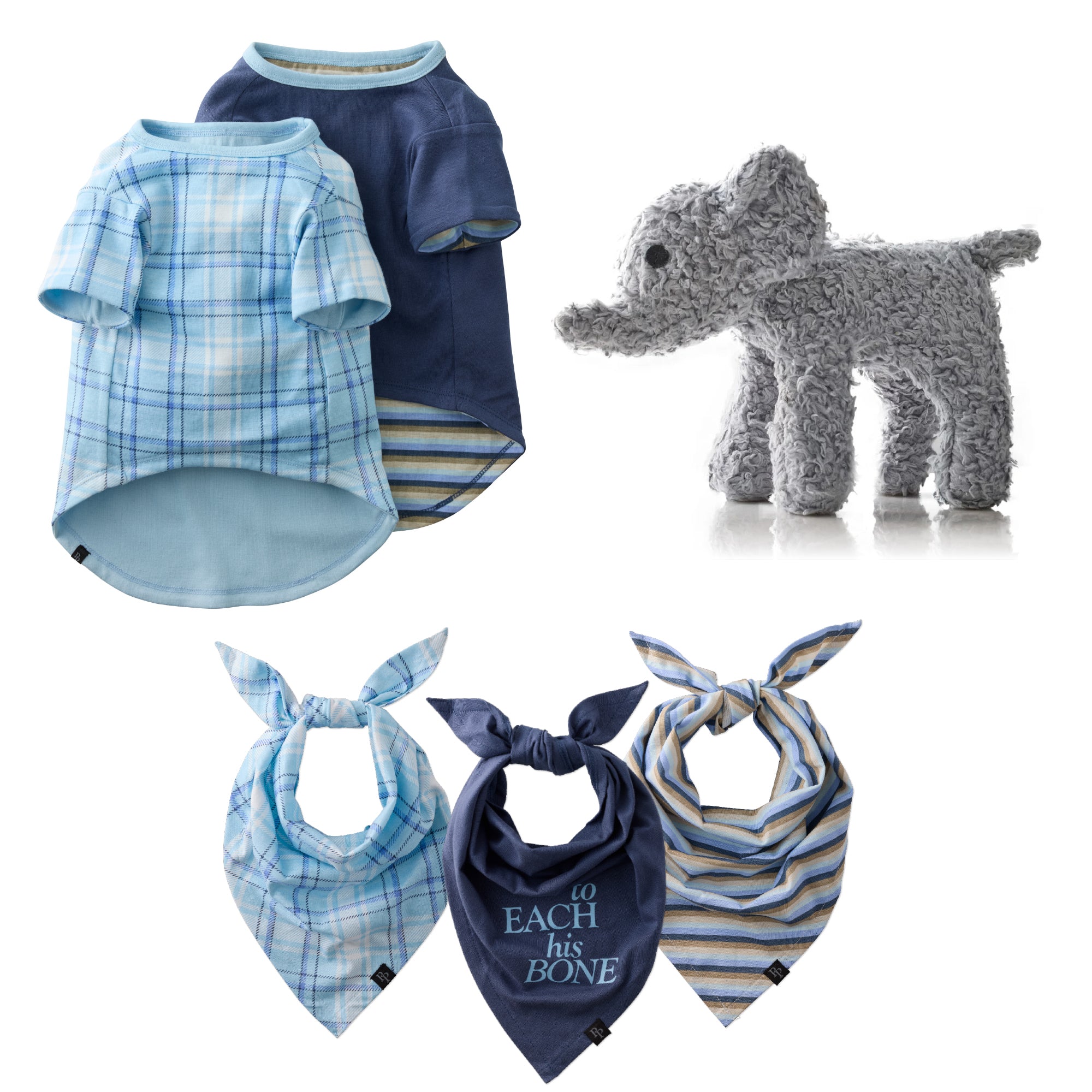 FLIP THE SCRIPT - REVERSIBLE TEES, BANDANAS, & PLUSH - BLUE SAND